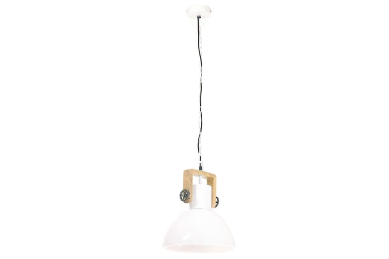 Industriell hengelampe 25 W hvit rund 30 cm E27 - Hvit - Belysning - Innendørsbelysning & Lamper - Taklampe - Pendellamper & Hengelamper