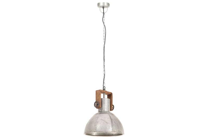 Industriell hengelampe 25 W sølv rund 30 cm E27 - Silver - Belysning - Innendørsbelysning & Lamper - Taklampe - Pendellamper & Hengelamper