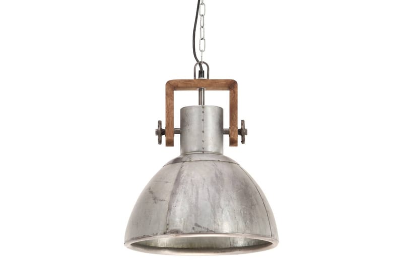 Industriell hengelampe 25 W sølv rund 30 cm E27 - Silver - Belysning - Innendørsbelysning & Lamper - Taklampe - Pendellamper & Hengelamper