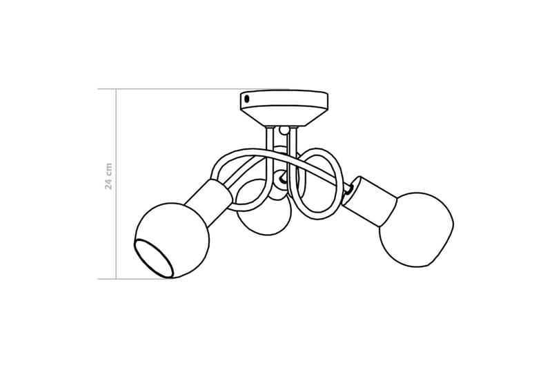 Taklampe keramikkskjermer for 3 E14 lyspærer hvit kule - Belysning - Innendørsbelysning & Lamper - Taklampe - Plafondlampe