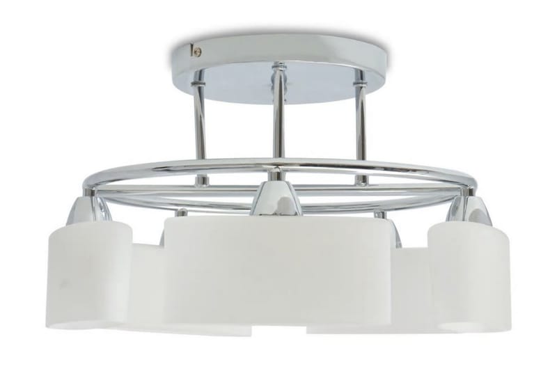 Taklampe m. ellipseformede glasskjermer for 5 E14-prer 200W - Belysning - Innendørsbelysning & Lamper - Taklampe - Plafondlampe