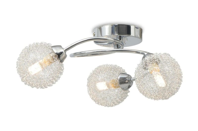 Taklampe med 3 LED-prer G9 120 W - Hvit - Plafondlampe - Stuelampe - Soveromslampe