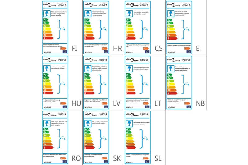 Taklampe med akrylblader & armer for 5 E14-lyspærer hvit - Belysning - Innendørsbelysning & Lamper - Taklampe - Plafondlampe