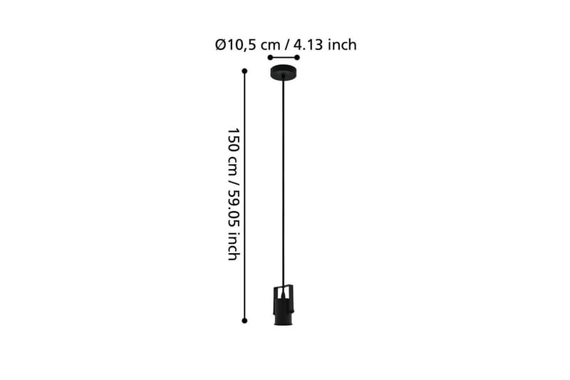 Takpendel Eglo Calari Svart - Svart - Belysning - Innendørsbelysning & Lamper - Taklampe - Pendellamper & Hengelamper