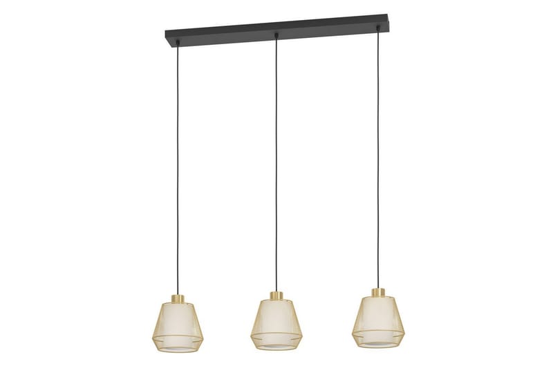 Takpendel Eglo Ciudadela med 3 Lamper - Messing/Hvit/Svart - Belysning - Innendørsbelysning & Lamper - Taklampe - Pendellamper & Hengelamper