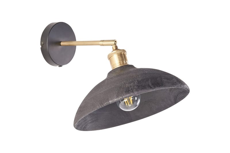 Gavdo Vegglampe E27 - Svart/Messing - Belysning - Innendørsbelysning & Lamper - Vegglampe