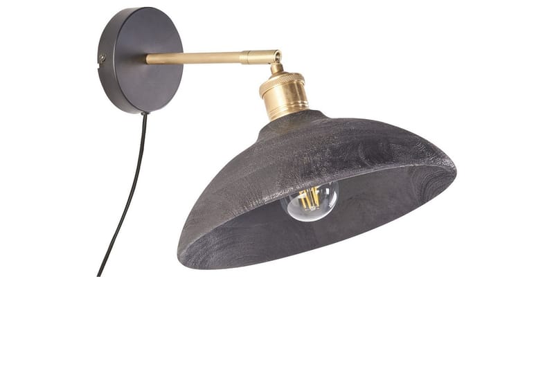 Gavdo Vegglampe E27 - Svart/Messing - Belysning - Innendørsbelysning & Lamper - Vegglampe