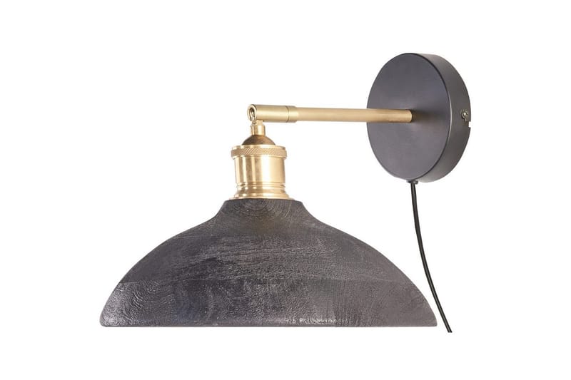 Gavdo Vegglampe E27 - Svart/Messing - Belysning - Innendørsbelysning & Lamper - Vegglampe