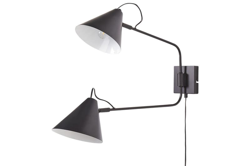 Helicon Vegglampe E27 - Svart - Belysning - Innendørsbelysning & Lamper - Vegglampe