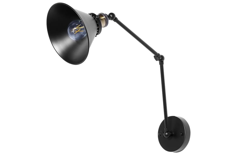 Narve Vegglampe 2 stk E27 - Svart - Belysning - Innendørsbelysning & Lamper - Vegglampe