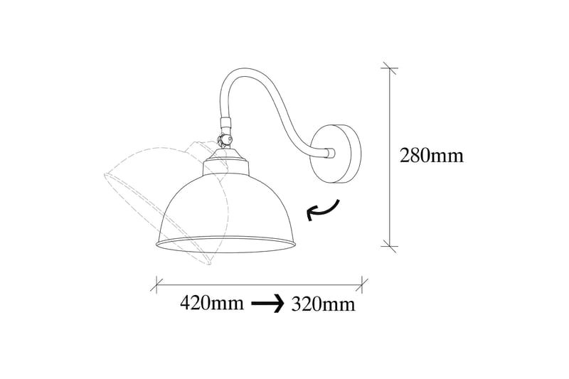 Opviq Saglam Vegglampe - Belysning - Innendørsbelysning & Lamper - Vegglampe