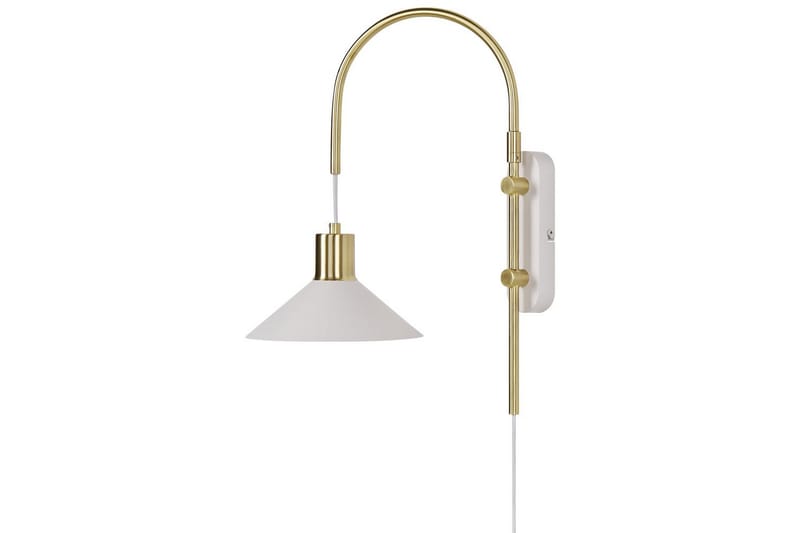 Ozmi Vegglampe 44 cm E27 - Gull/Hvit - Belysning - Innendørsbelysning & Lamper - Vegglampe