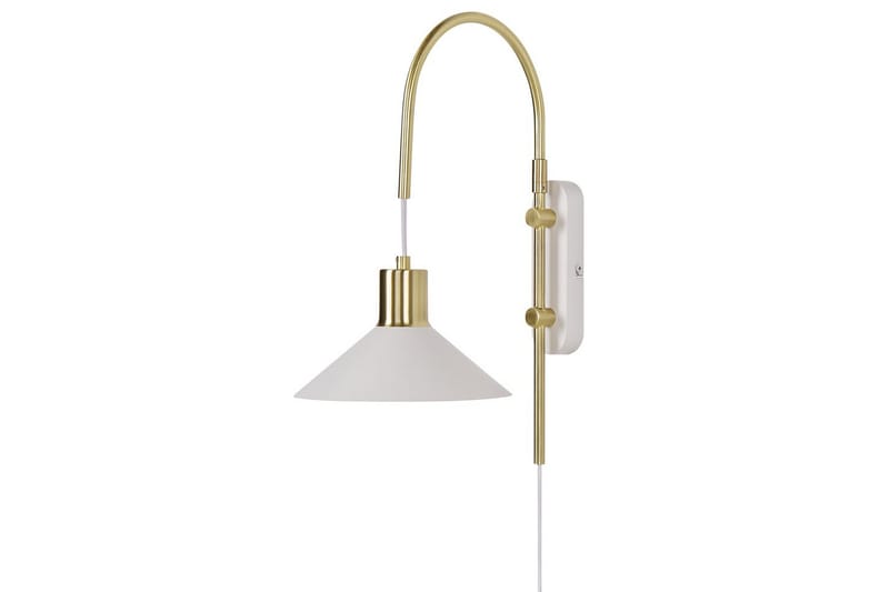 Ozmi Vegglampe 44 cm E27 - Gull/Hvit - Belysning - Innendørsbelysning & Lamper - Vegglampe