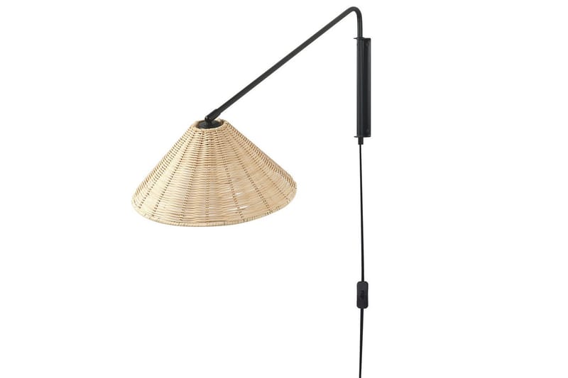 Thirassia Vegglampe E27 - Svart/Natur - Belysning - Innendørsbelysning & Lamper - Vegglampe