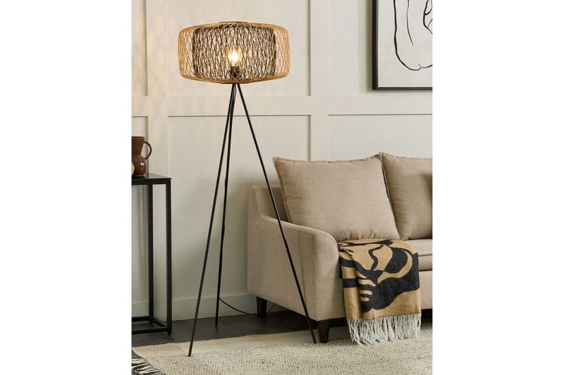 Vendaval Gulvlampe 145 cm - Svart - Belysning - Innendørsbelysning & Lamper - Soveromslampe