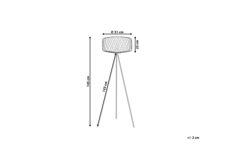 Vendaval Gulvlampe 145 cm - Svart - Belysning - Innendørsbelysning & Lamper - Soveromslampe