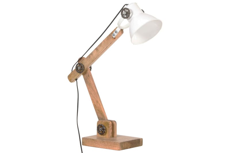 Industriell bordlampe hvit rund 58x18x90 cm E27 - Hvit - Belysning - Innendørsbelysning & Lamper - Vinduslampe - Vinduslampe hengende