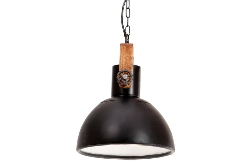 Industriell hengelampe 25 W matt svart rund 30 cm E27 - Svart - Belysning - Innendørsbelysning & Lamper - Vinduslampe - Vinduslampe hengende