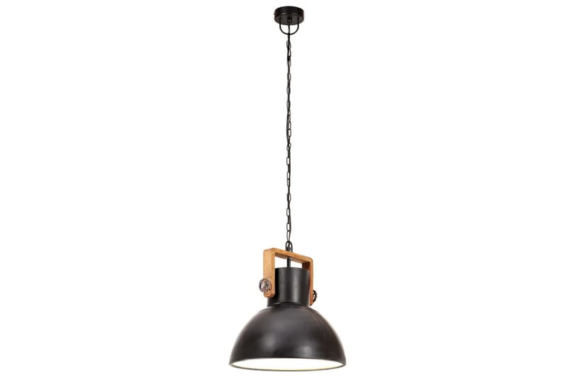 Industriell hengelampe 25 W matt svart rund 30 cm E27 - Svart - Belysning - Innendørsbelysning & Lamper - Vinduslampe - Vinduslampe hengende