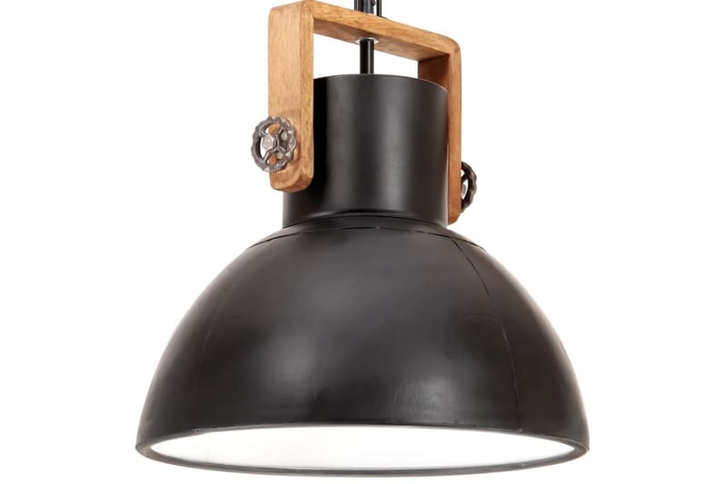 Industriell hengelampe 25 W matt svart rund 40 cm E27 - Svart - Belysning - Innendørsbelysning & Lamper - Vinduslampe - Vinduslampe hengende