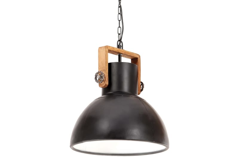 Industriell hengelampe 25 W matt svart rund 40 cm E27 - Svart - Belysning - Innendørsbelysning & Lamper - Vinduslampe - Vinduslampe hengende