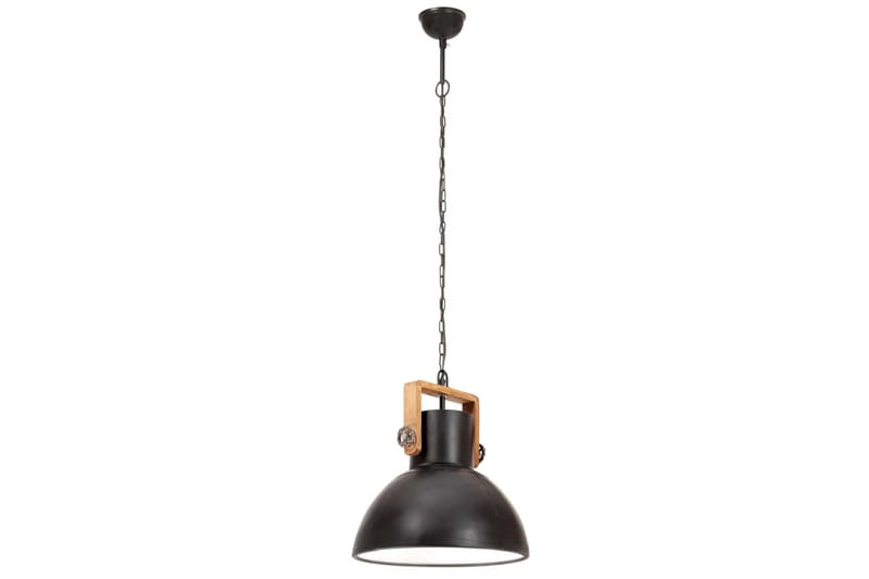 Industriell hengelampe 25 W matt svart rund 40 cm E27 - Svart - Belysning - Innendørsbelysning & Lamper - Vinduslampe - Vinduslampe hengende