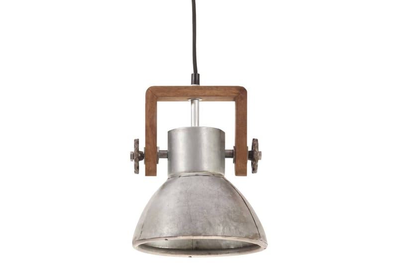 Industriell hengelampe 25 W sølv rund 19 cm E27 - Silver - Belysning - Innendørsbelysning & Lamper - Vinduslampe - Vinduslampe hengende