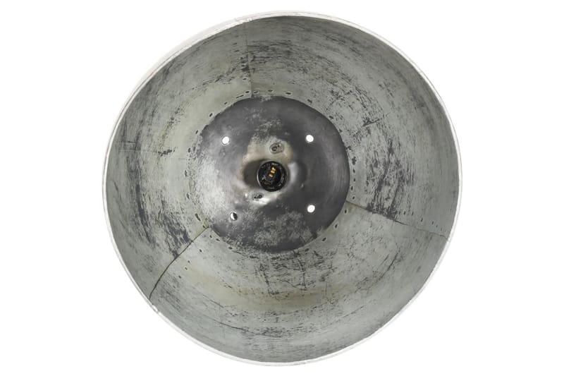 Industriell hengelampe 25 W sølv rund 32 cm E27 - Silver - Belysning - Innendørsbelysning & Lamper - Vinduslampe - Vinduslampe hengende