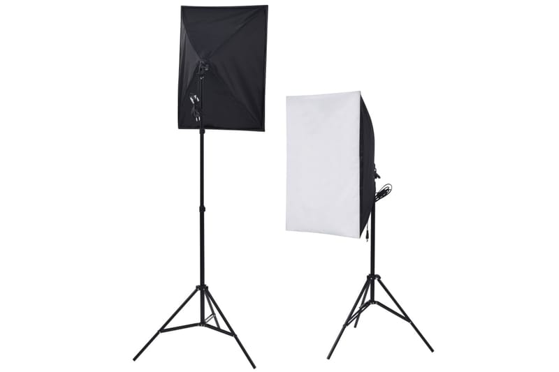 Fotostudiosett med softboks lys, bakgrunn og reflektor - Belysning - Lyspærer & lyskilder - Arbeidsbelysning - Fotobelysning & studiobelysning