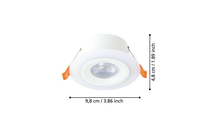 Innfelt lampe Eglo Calonge hvit - Hvit - Belysning - Lyspærer & lyskilder - LED-belysning - LED-downlight