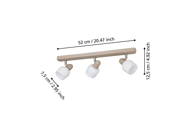 Spotlight Eglo Corato med 3 Lamper - Hvit - Belysning - Lyspærer & lyskilder - Spotlights & downlights