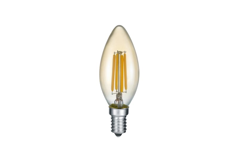 Trio Lighting LK LED E14 filament krone 4W 400lm 2700K brun 3-trinn - Belysning - Lyspærer & lyskilder - LED-belysning - LED-pære