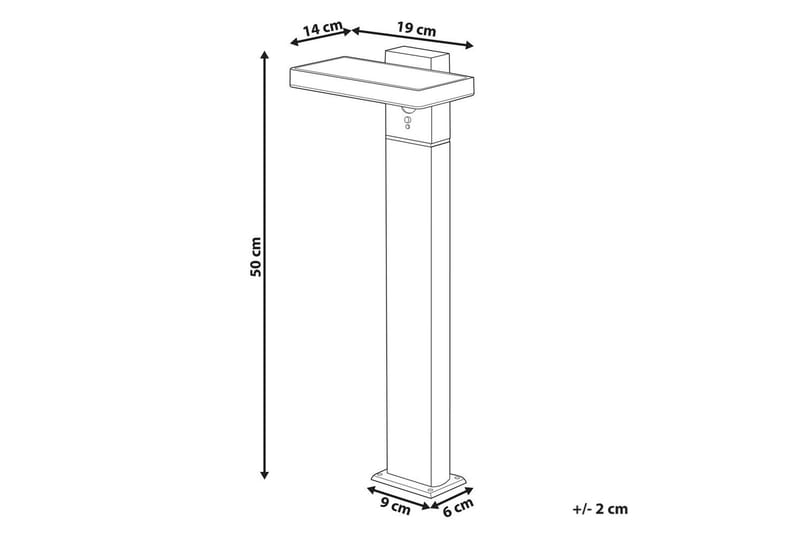 Krokel LED Solcellebelysning 50 cm - Svart - Belysning - Utebelysning - Solcelle utelys & solcellelamper