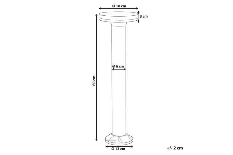 Naxel LED Solcellebelysning 60 cm - Svart - Belysning - Utebelysning - Solcelle utelys & solcellelamper