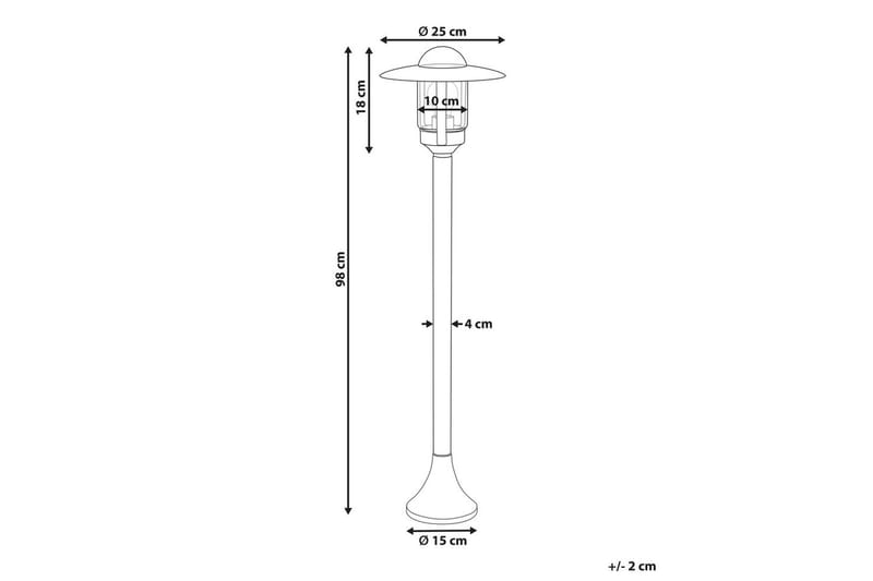 Palaia Pullertlampe 98 cm E27 - Svart - Belysning - Utebelysning