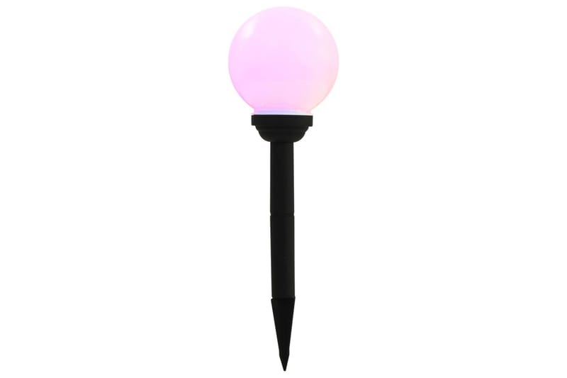 Utendørs sollampe 4 stk LED kuleformet 15 cm RGB - Belysning - Utebelysning - Solcelle utelys & solcellelamper