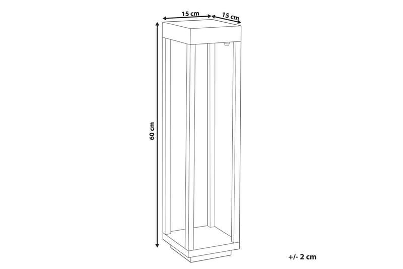 Tamorg LED Solcellebelysning 60 cm - Svart - Belysning - Utebelysning - Solcelle utelys & solcellelamper