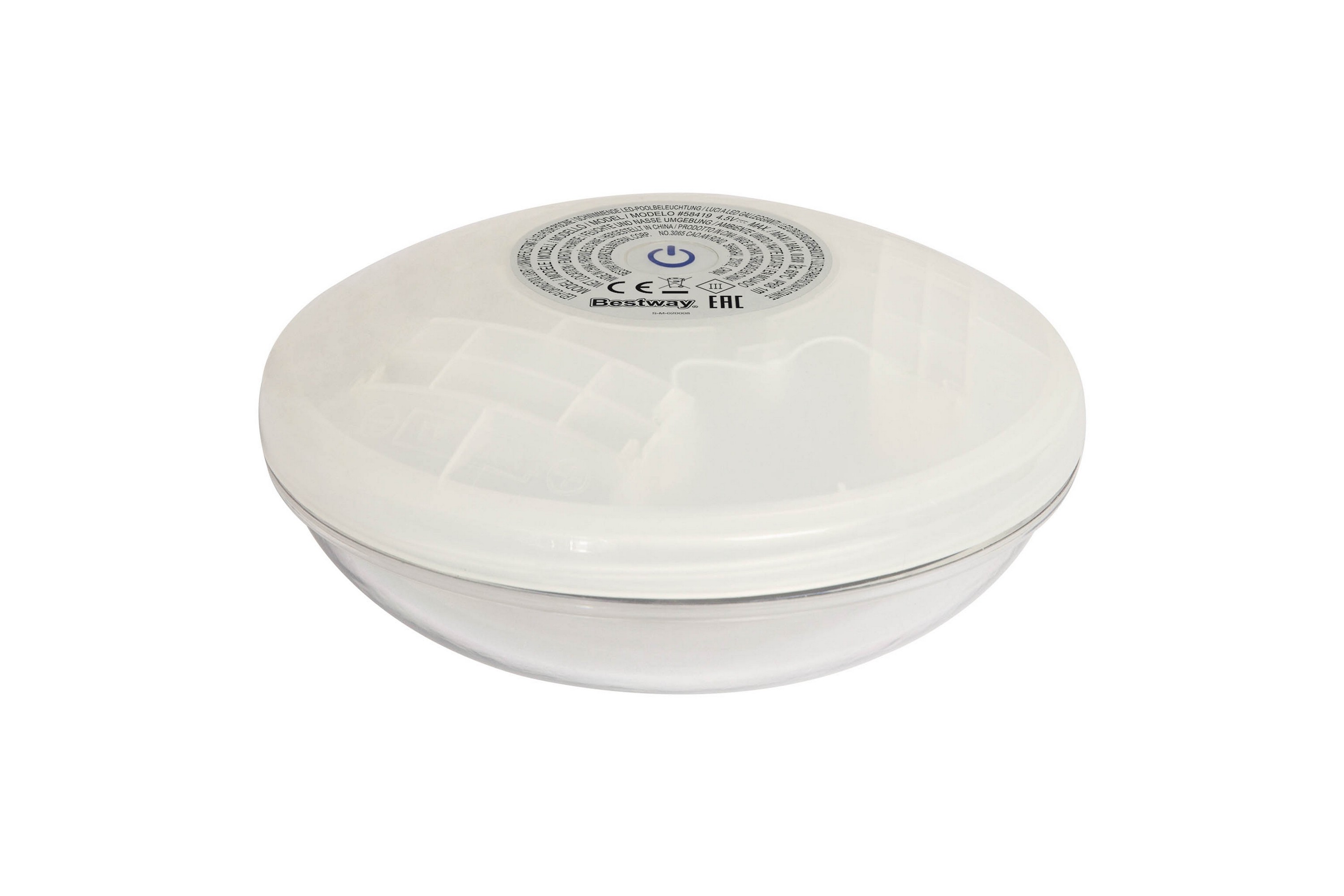 Bestway Flytende LED-lys Rund 14 cm -