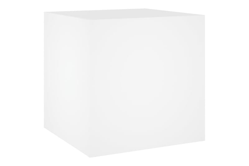 beBasic Plantekasse hvit 40x40x40 cm konstruert tre - Hvit - Hage - Dyrking & hagearbeid - Dyrking - Blomsterpotter - Blomsterkasser