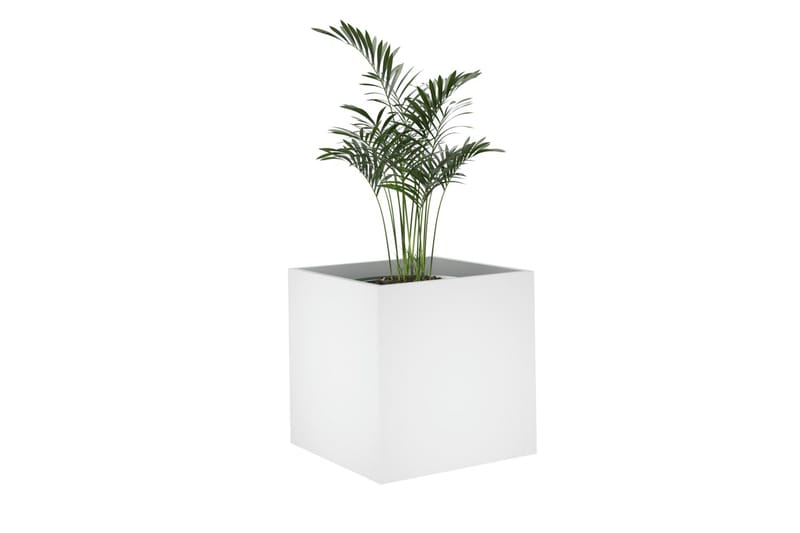 beBasic Plantekasse hvit 40x40x40 cm konstruert tre - Hvit - Hage - Dyrking & hagearbeid - Dyrking - Blomsterpotter - Blomsterkasser