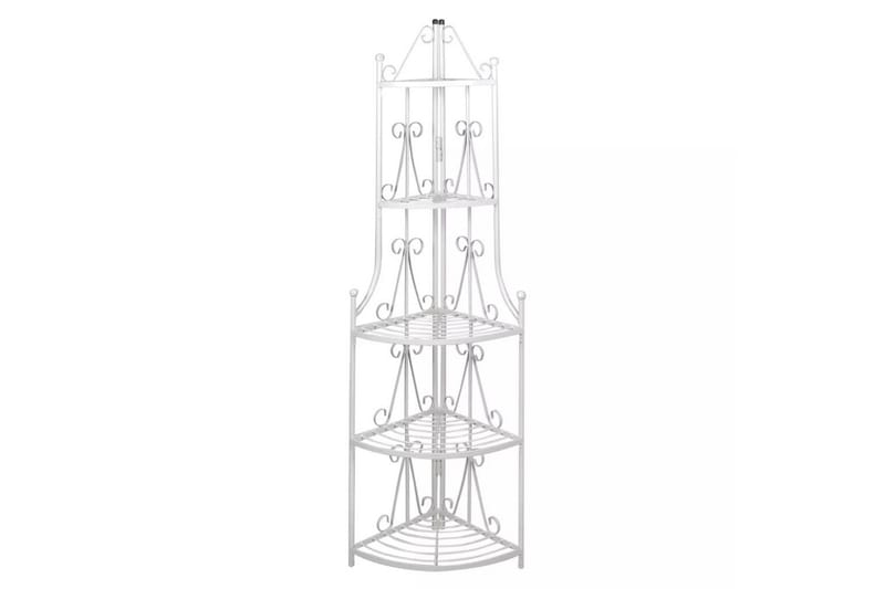 Hjørne Plante Stativ Hvit - Hage - Dyrking & hagearbeid - Dyrking - Blomsterpotter - Blomsterhylle & blomsterstativ