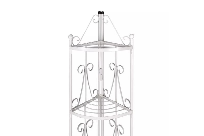 Hjørne Plante Stativ Hvit - Hage - Dyrking & hagearbeid - Dyrking - Blomsterpotter - Blomsterhylle & blomsterstativ