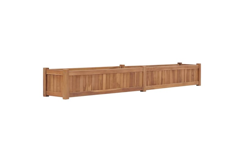 Høybed 200x30x25 cm heltre teak - Hage - Dyrking & hagearbeid - Dyrking - Blomsterpotter - Blomsterkasser