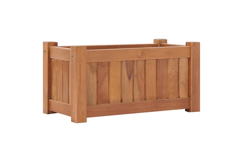 Høybed 50x25x25 cm heltre teak - Hage - Dyrking & hagearbeid - Dyrking - Blomsterpotter - Blomsterkasser