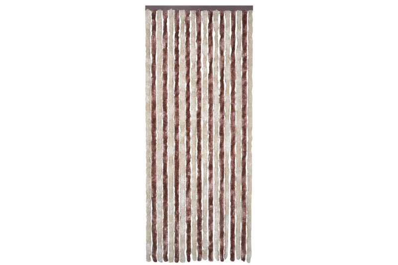 Insektgardin beige og lysebrun 90x220 cm chenille - Brun/Beige - Hage - Dyrking & hagearbeid - Dyrking - Skadedyrbekjempelse - Myggbeskyttelse