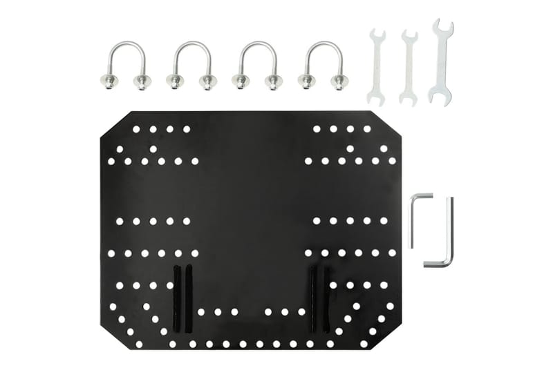 Snøplog for ATV 115x38 cm svart - Svart - Hage - Dyrking & hagearbeid - Hageredskap & hageverktøy - Spade & skuffe - Snømåke