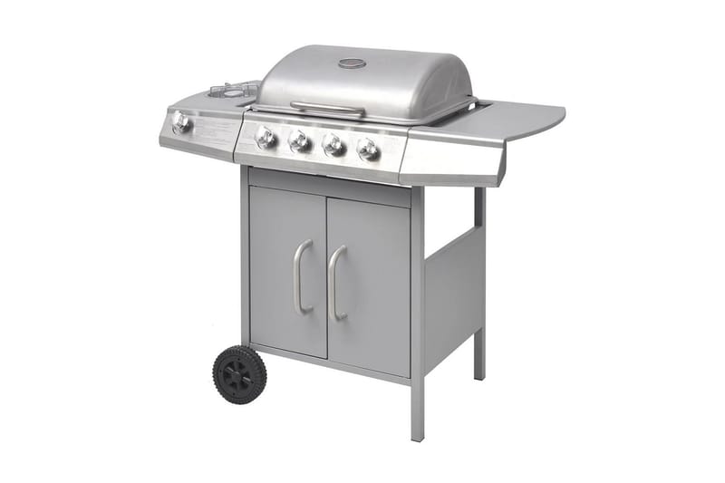 Gassgrill 4+1 kokesone sølv - Hage - Griller - Gassgrill