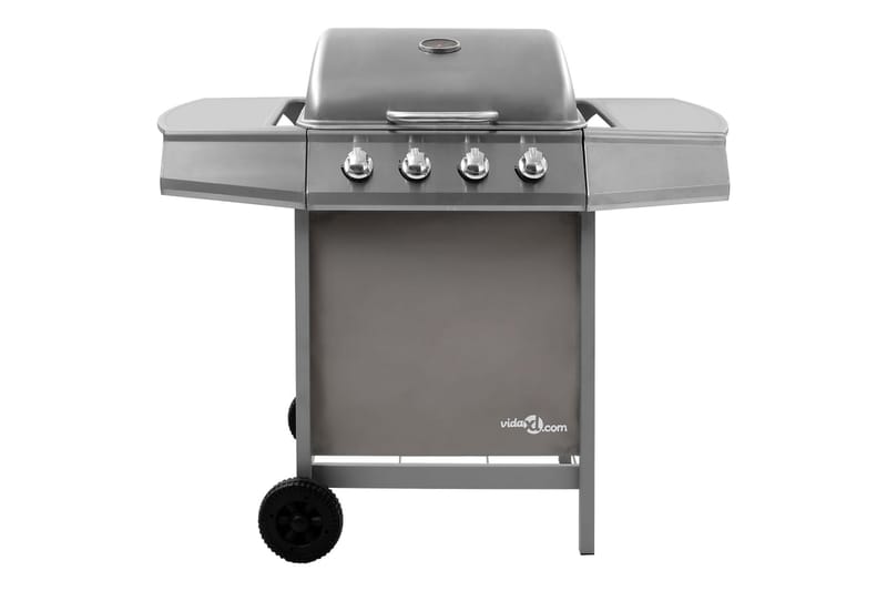 Gassgrill med 4 brennere sølv - Silver - Hage - Griller - Gassgrill