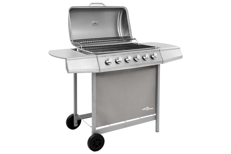 Gassgrill med 6 brennere sølv - Silver - Hage - Griller - Gassgrill