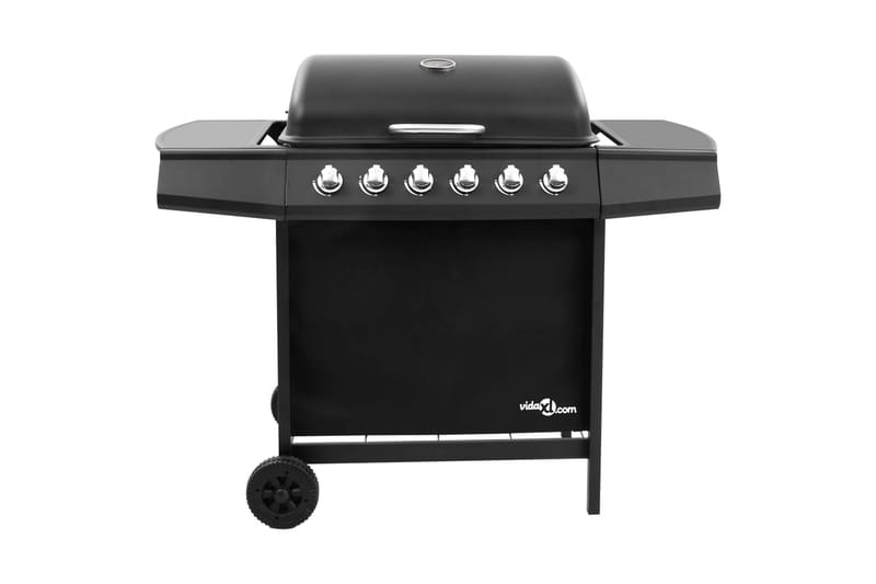 Gassgrill med 6 brennere svart - Svart - Hage - Griller - Gassgrill